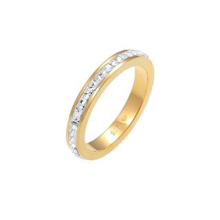 Elli  Bague Elli Premium Ring Bandring Geo Shape Kristalle 925 Silber 