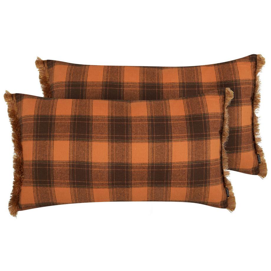 Lot de 2 coussins décoratifs en Polyester Rétro BARJA