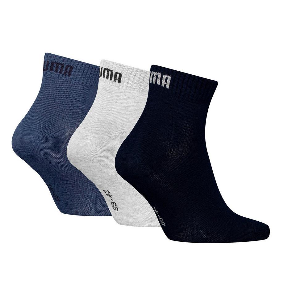 PUMA QUARTER PLAIN 3P Calzini Unisex Confezione da 3 Stretch-Quarter Plain 3P 
