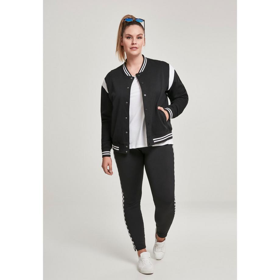 URBAN CLASSICS Giacca College Sweat Donna taglie forti  