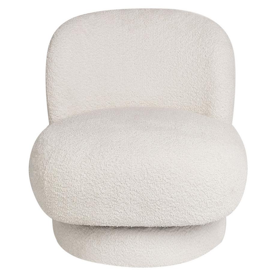 Beliani Drehsessel aus Bouclé Minimalistisch AYLO  