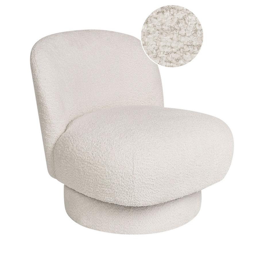 Drehsessel aus Bouclé Minimalistisch AYLO