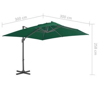 VidaXL Parasol de jardin en porte-à-faux  