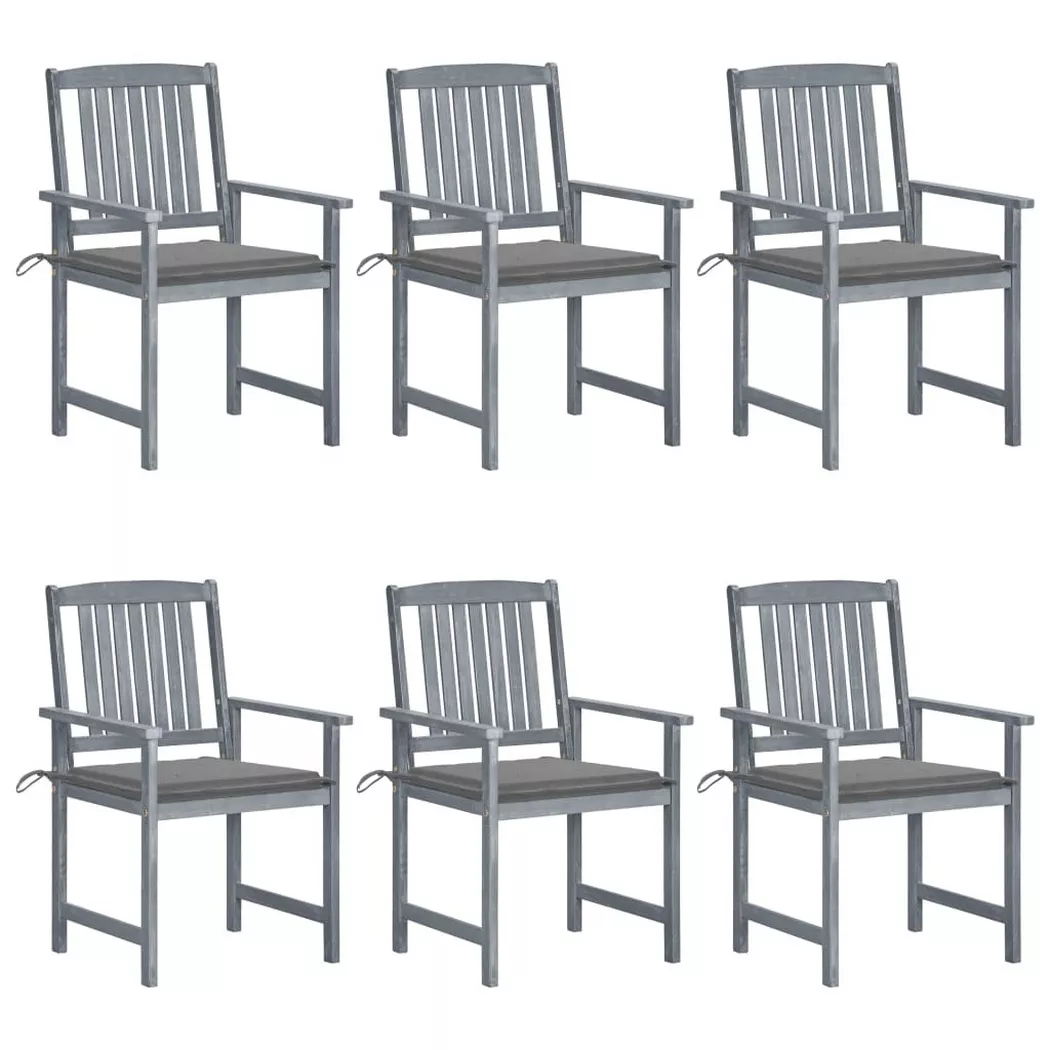 VidaXL - Chaise de jardin bois, One Size, Gris