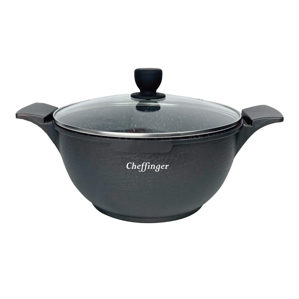 Cheffinger 3 Pentole 20/24/28cm modello coccodrillo  