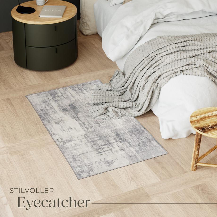 Tectake Vintage Designer Teppich Nadira verschiedene Größen abstraktes, verwaschenes Muster  