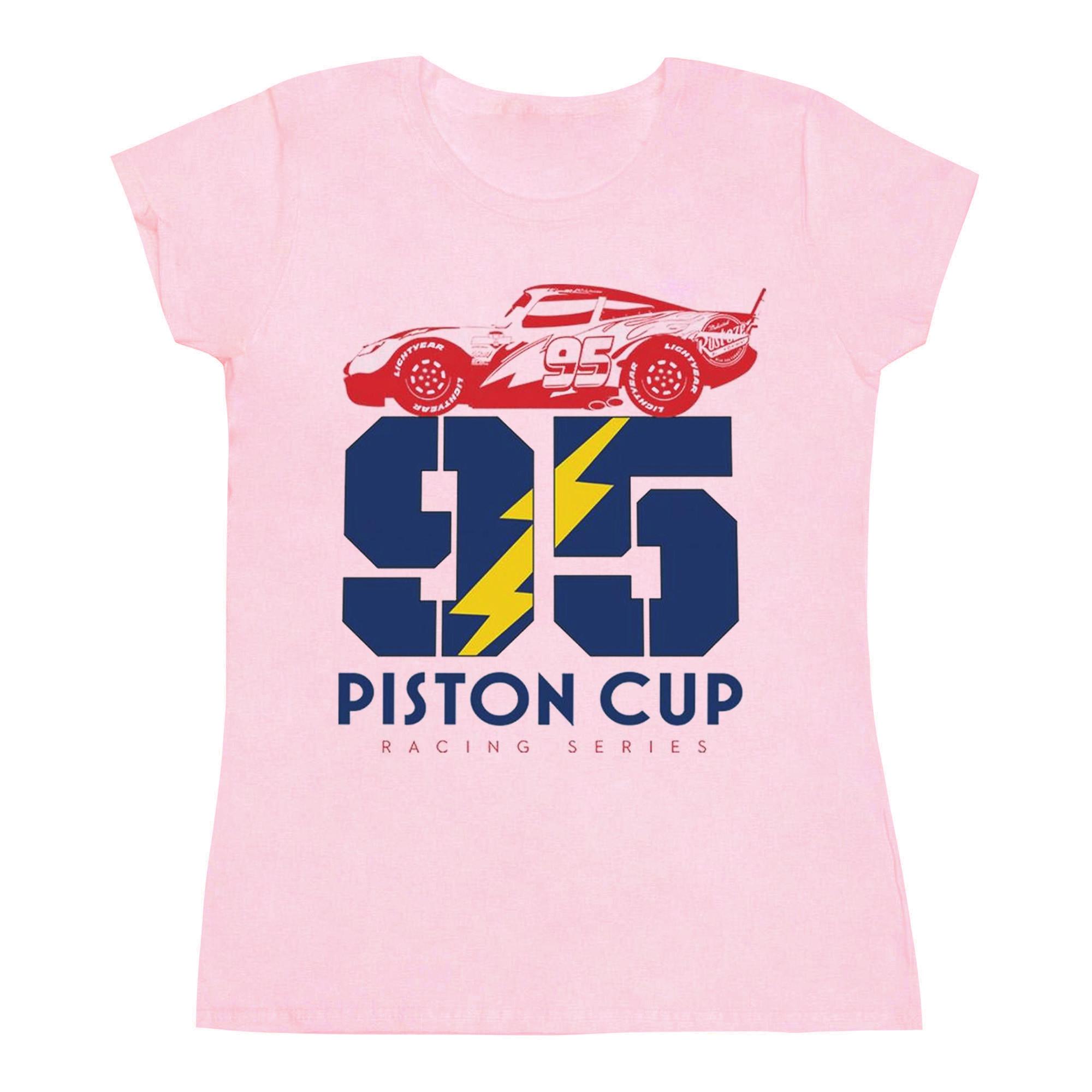 Image of Cars Piston Cup 95 Tshirt Damen Pink S