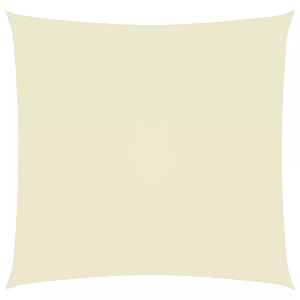 vidaXL Sonnensegel Oxford-Gewebe Quadratisch 6x6 m Creme