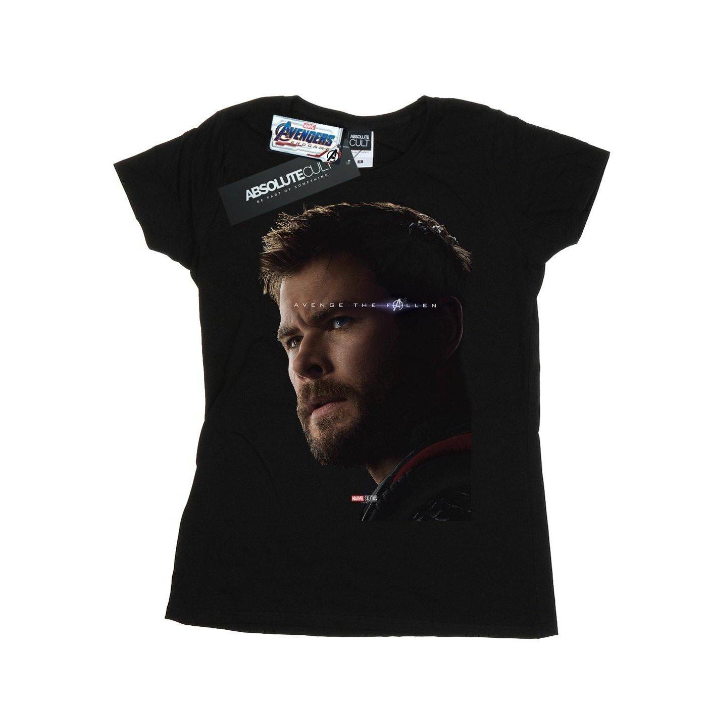 Image of Avengers Endgame Avenge The Fallen Thor Tshirt Damen Schwarz S