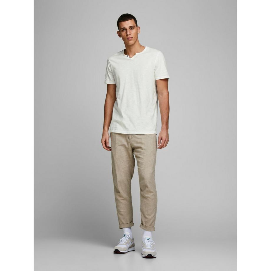 JACK & JONES Split Neck Kurzarm T-Shirt  