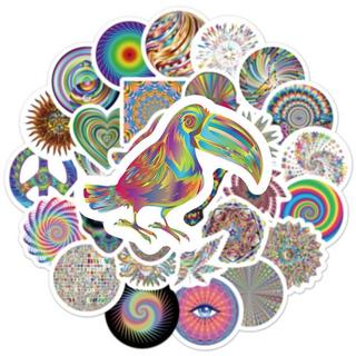 Gameloot Adesivi - motivi psichedelici - 50 pz  