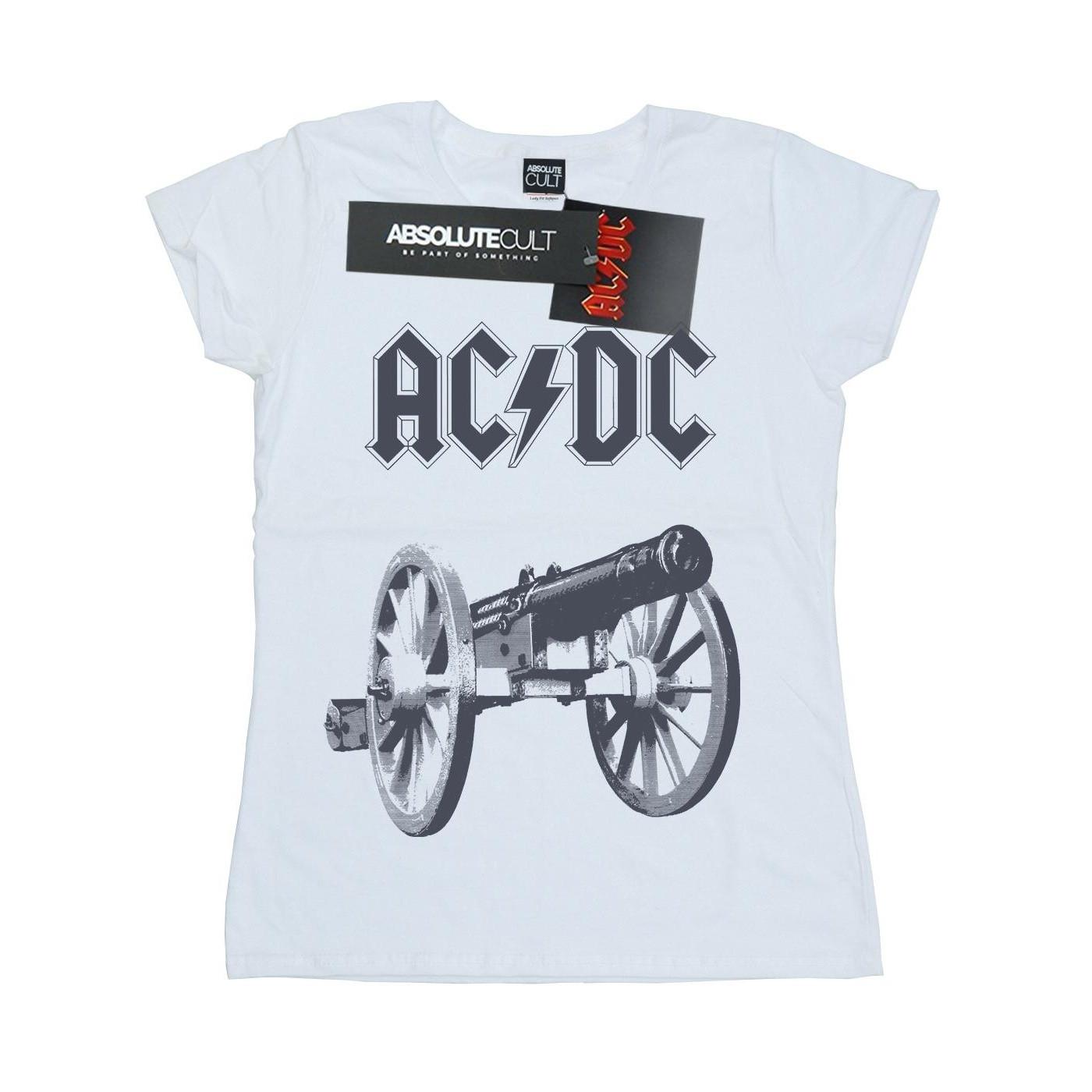 Image of Acdc For Those About To Rock Tshirt Damen Weiss L