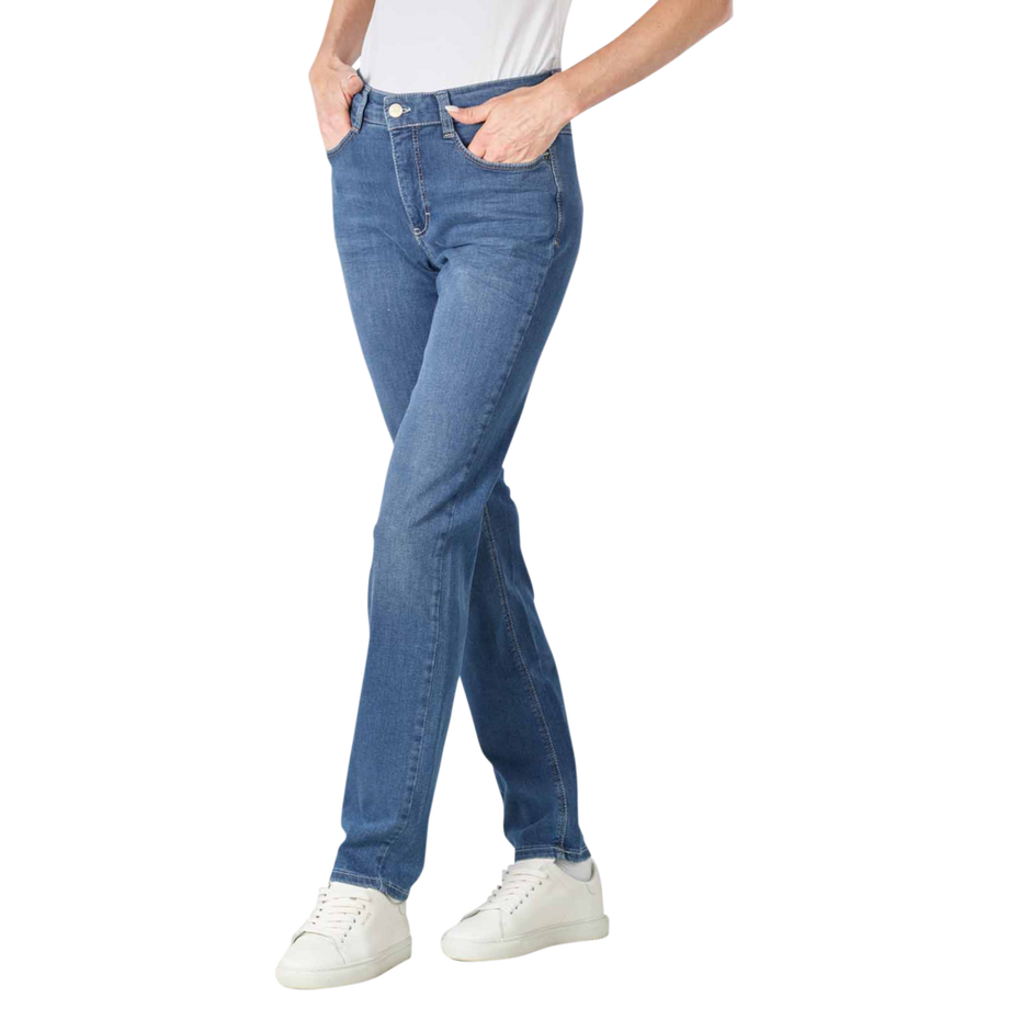MAC Dream Slim Straight Fit Authentic Wash Jeans  