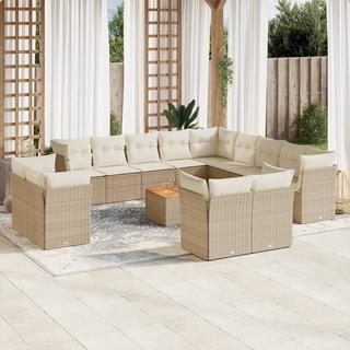 VidaXL set divano da giardino Polirattan  