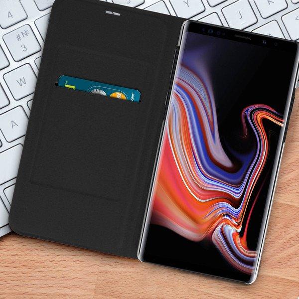 Avizar  Flip Book Cover Galaxy Note 9 Schwarz 