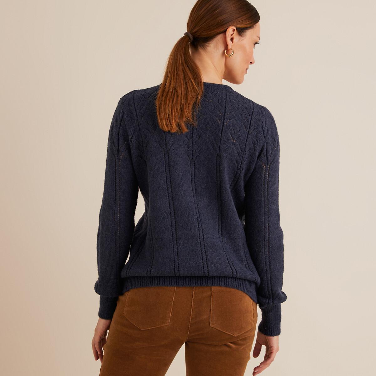 La Redoute Collections  Feinstrickpullover mit V-Ausschnitt 