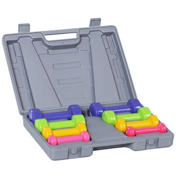 Set manubri Set manubri con custodia 4 paia di manubri 05 1 15 2 kg Portatile per casa e palestra Ferro Plastica