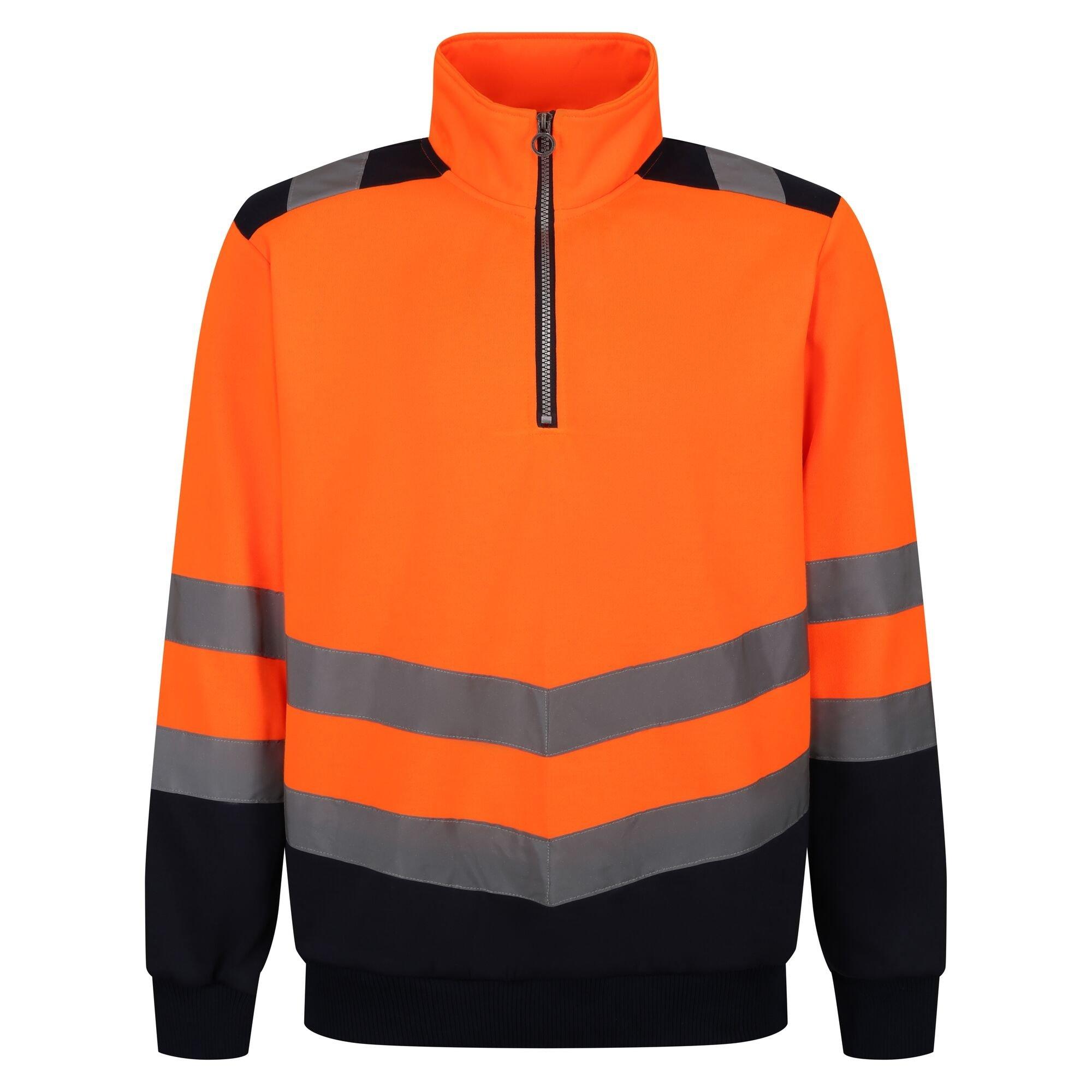 Image of Pro Hivis Weste Mit Kurzem Reißverschluss Herren Orange XL