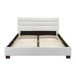 Vente-unique Letto 180 x 200 cm Similpelle Bianco  - FAUSTIN  