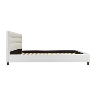 Vente-unique Letto 180 x 200 cm Similpelle Bianco  - FAUSTIN  