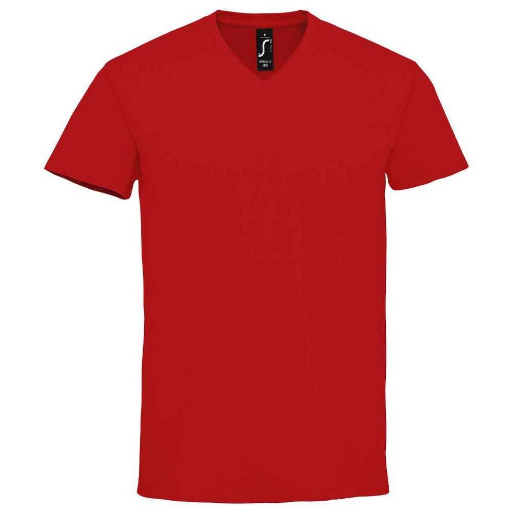 Image of Imperial Tshirt Vausschnitt Herren Rot Bunt M