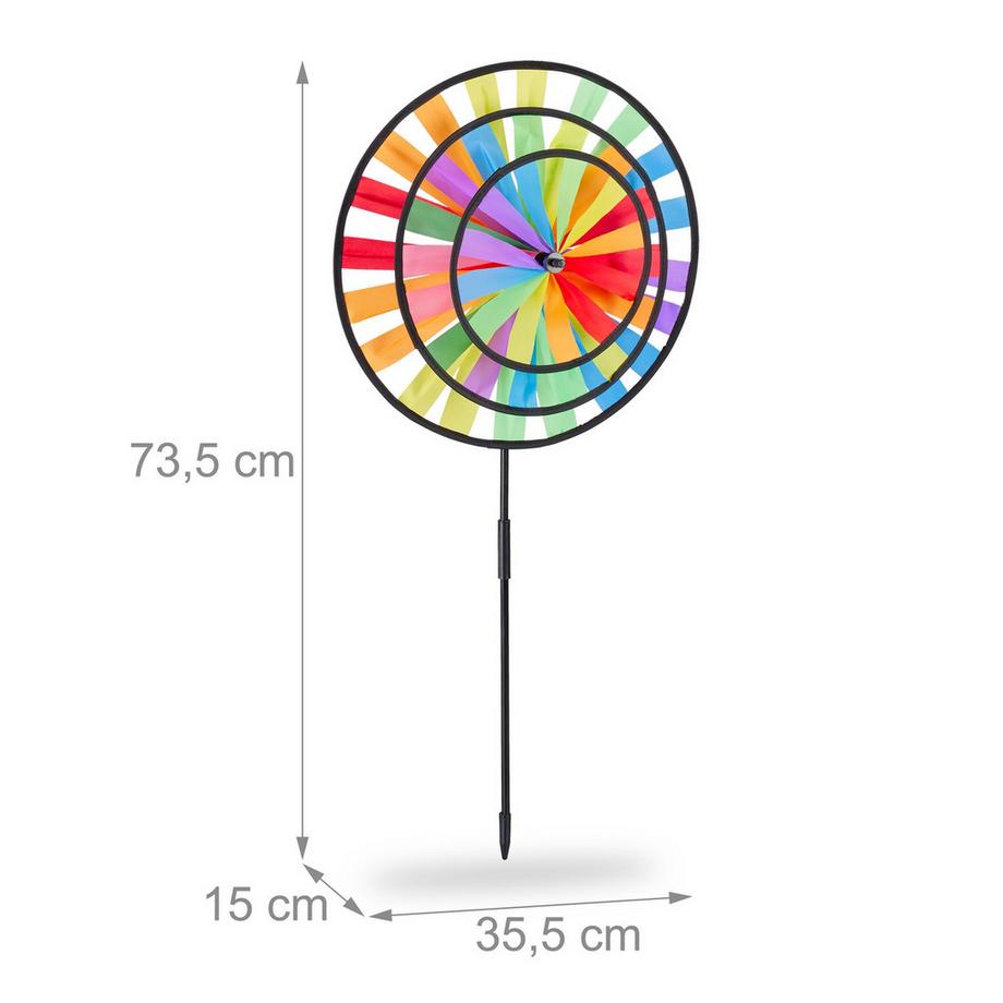 B2X  Arc-en-ciel tourbillonnant dans le vent 
