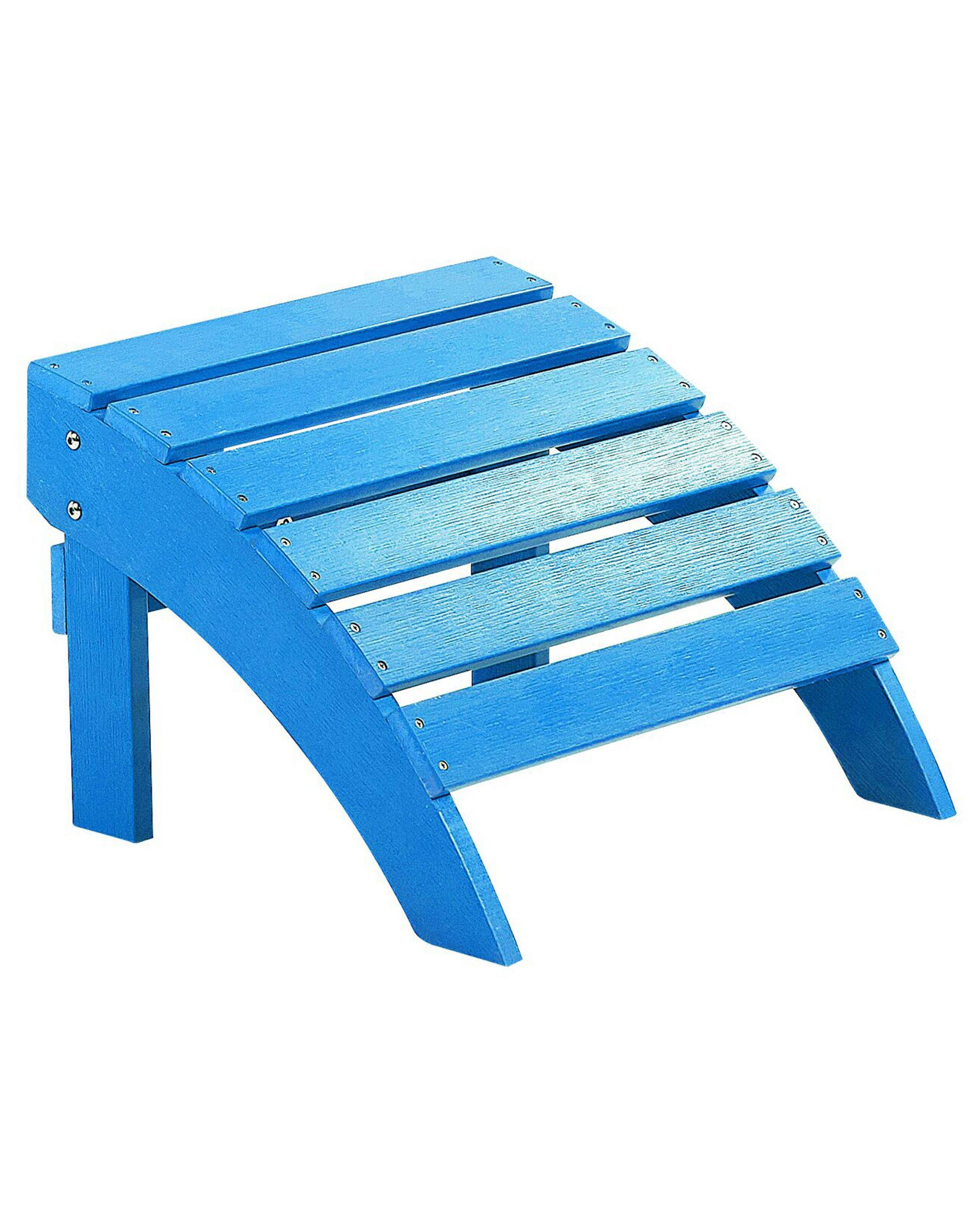 Image of Fusshocker Aus Kunstholz Retro Adirondack Unisex Blau Bunt ONE SIZE