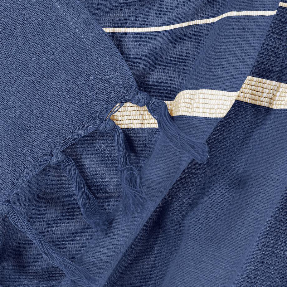 La Redoute Intérieurs Nedo Plaid a Righe con Frange  