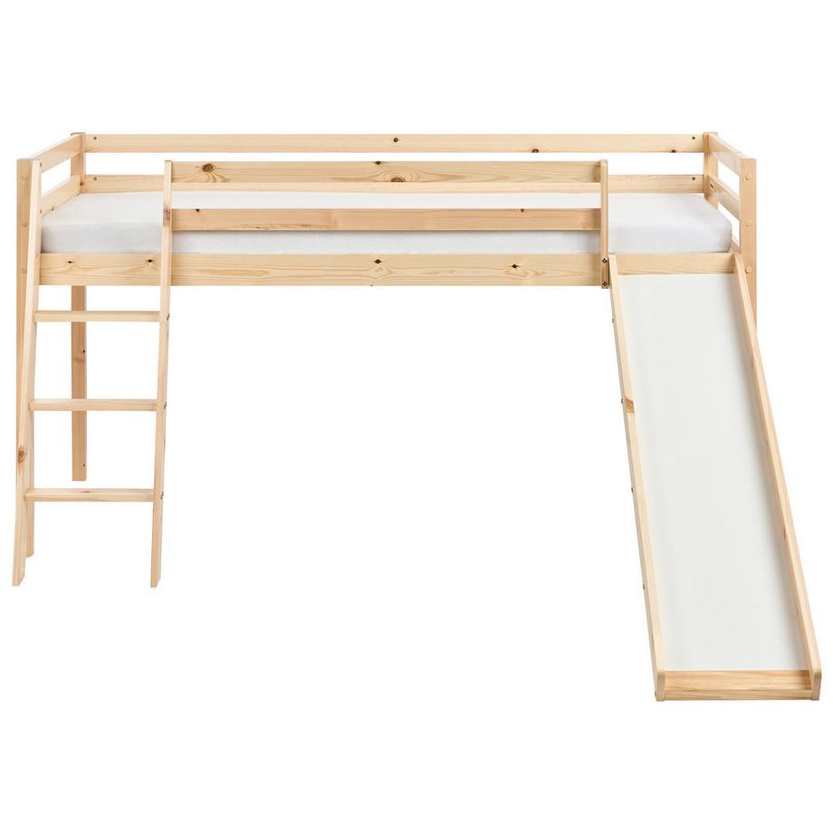 Beliani Lit à mit-hauteur en Bois de pin  STAPLE  