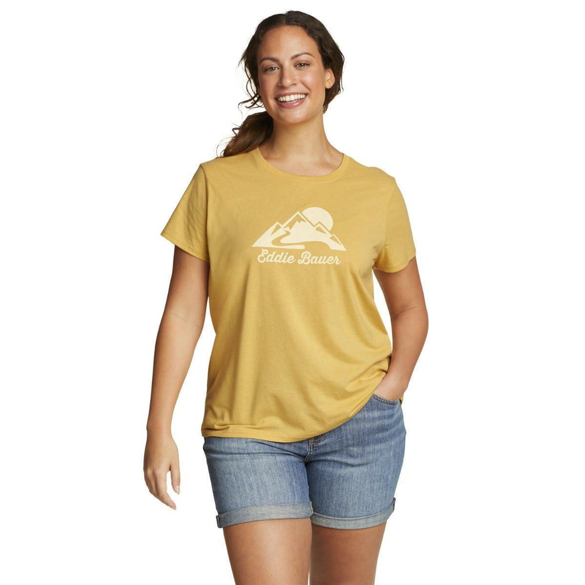 Image of Tshirt Logo Damen Antikgold XL