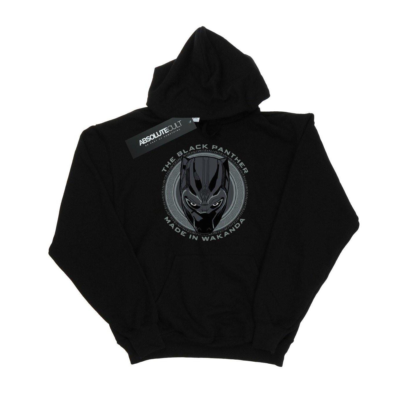 Image of Black Panther Made In Wakanda Kapuzenpullover Damen Schwarz XXL