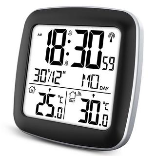 B2X Silberfarbene Wetterstation mit Display BD-903  