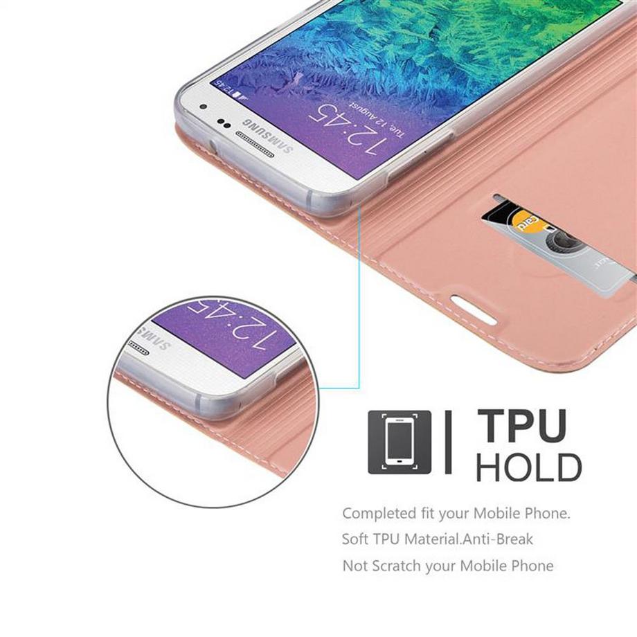 Cadorabo  Hülle für Samsung Galaxy ALPHA Magnetverschluss, Kartenfach 