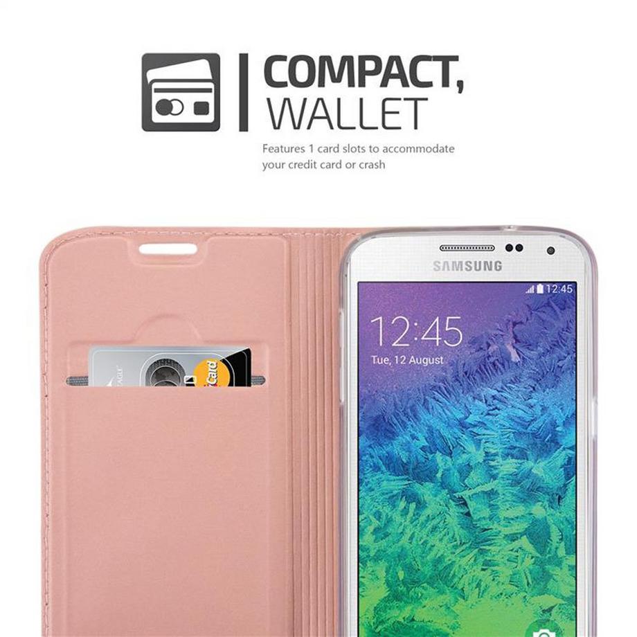 Cadorabo  Hülle für Samsung Galaxy ALPHA Magnetverschluss, Kartenfach 