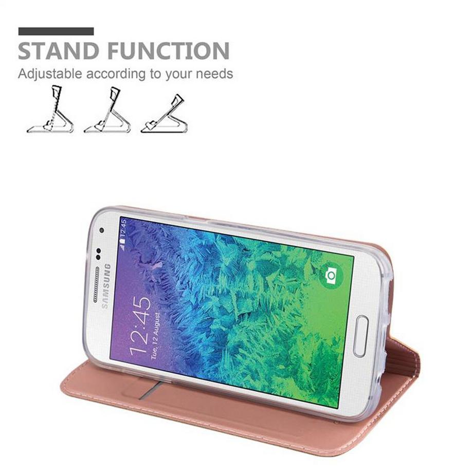 Cadorabo  Hülle für Samsung Galaxy ALPHA Magnetverschluss, Kartenfach 