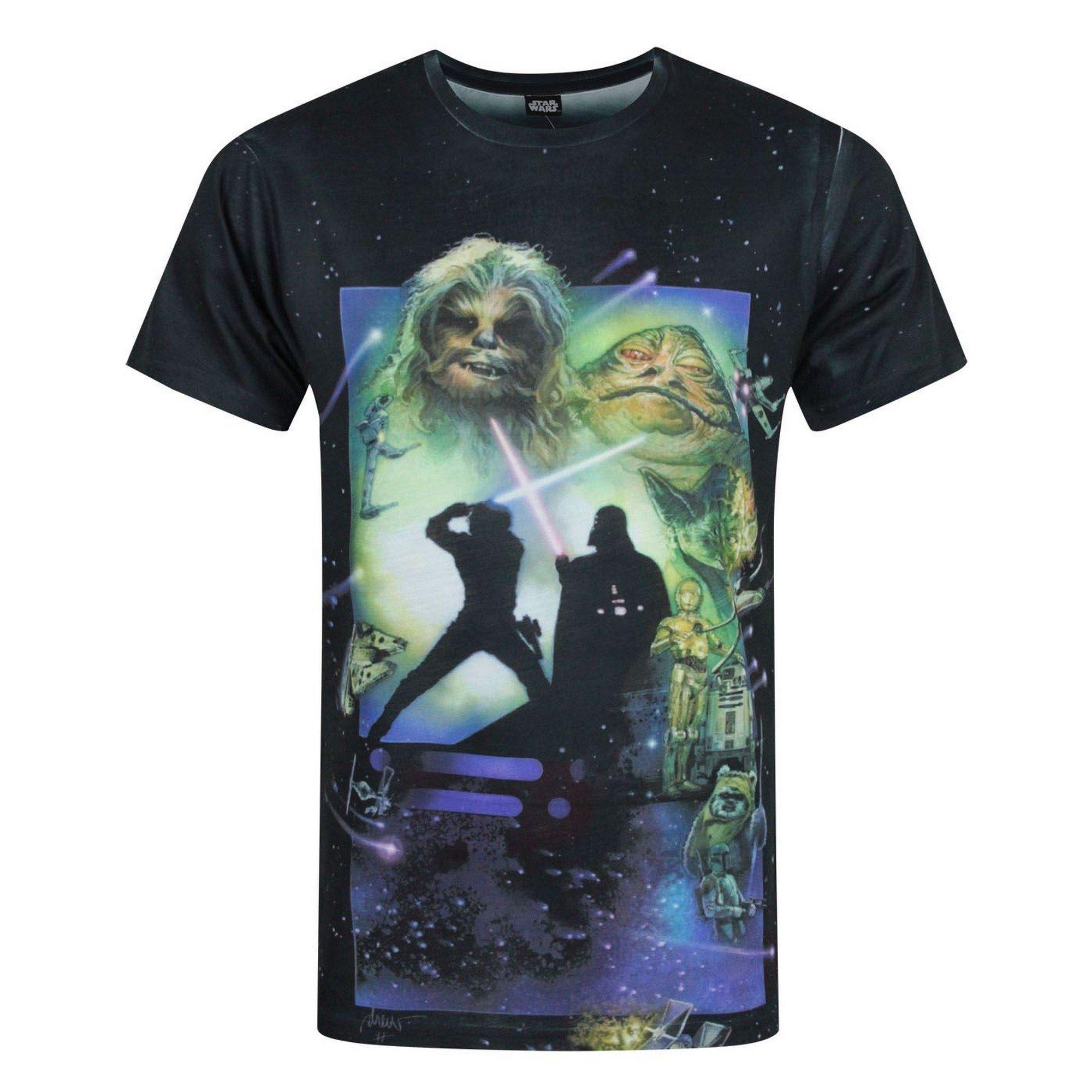 Image of Return Of The Jedi Sublimation T-shirt Herren Schwarz M