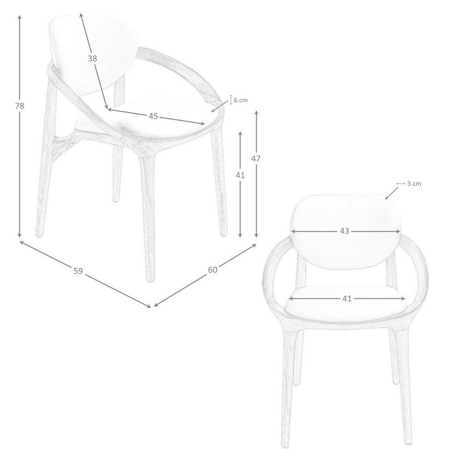 ANGEL CERDA Sedia dal design moderno  