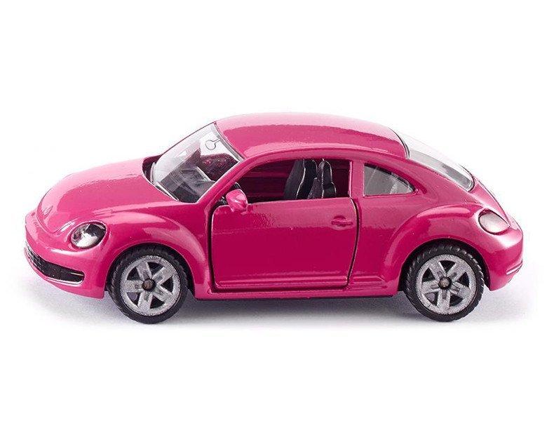 siku  1488, VW The Beetle, Metall/Kunststoff, Pink, Öffenbare Türen, Aufkleberbogen zur individuellen Gestaltung 