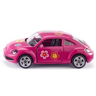 siku  1488, VW The Beetle, Metall/Kunststoff, Pink, Öffenbare Türen, Aufkleberbogen zur individuellen Gestaltung 