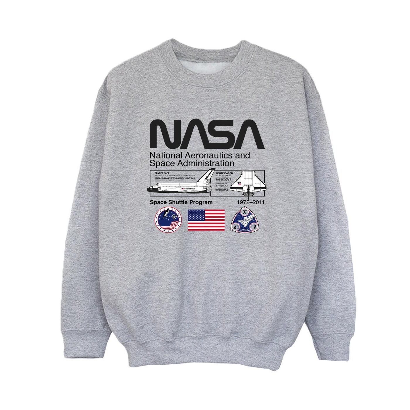 Image of Space Admin Sweatshirt Jungen Grau 140/146