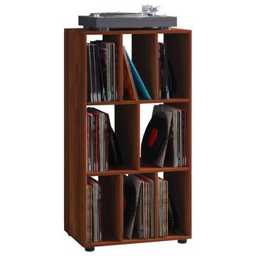 Holz Schallplattenregal | Raumteiler | Maße H. 114 x B. 60 x T. 40 cm | Medienregal - Schaltino