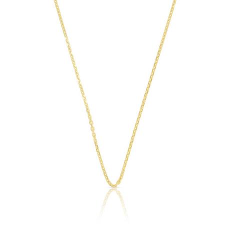 MUAU Schmuck  Collier forçat or jaune 585, 1.6mm, 45cm 