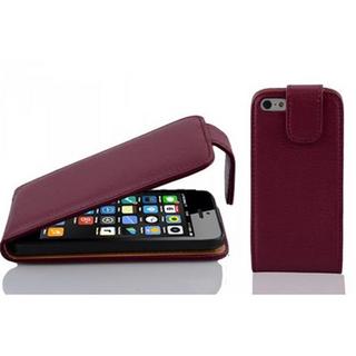 Cadorabo  Housse compatible avec Apple iPhone 5C - Coque de protection au design flip en similicuir structuré 