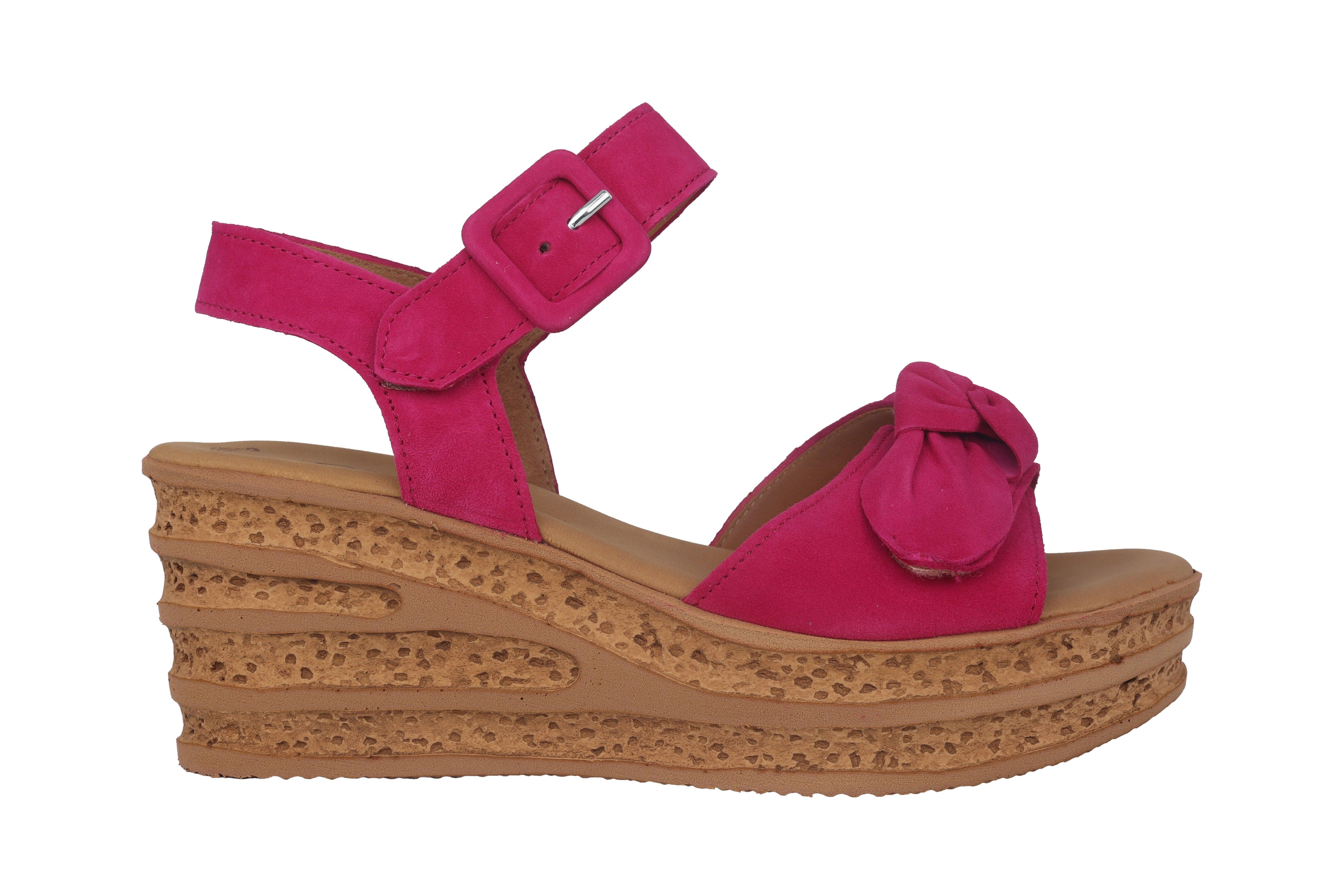 Image of Wildleder Sandale Damen Rosa 40