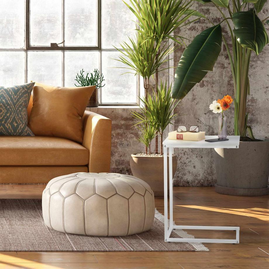 Northix Tavolino laterale a forma di C  