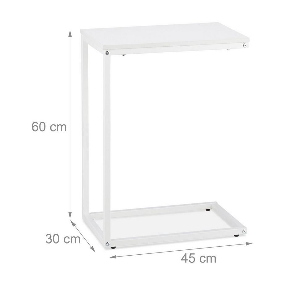 Northix Tavolino laterale a forma di C  
