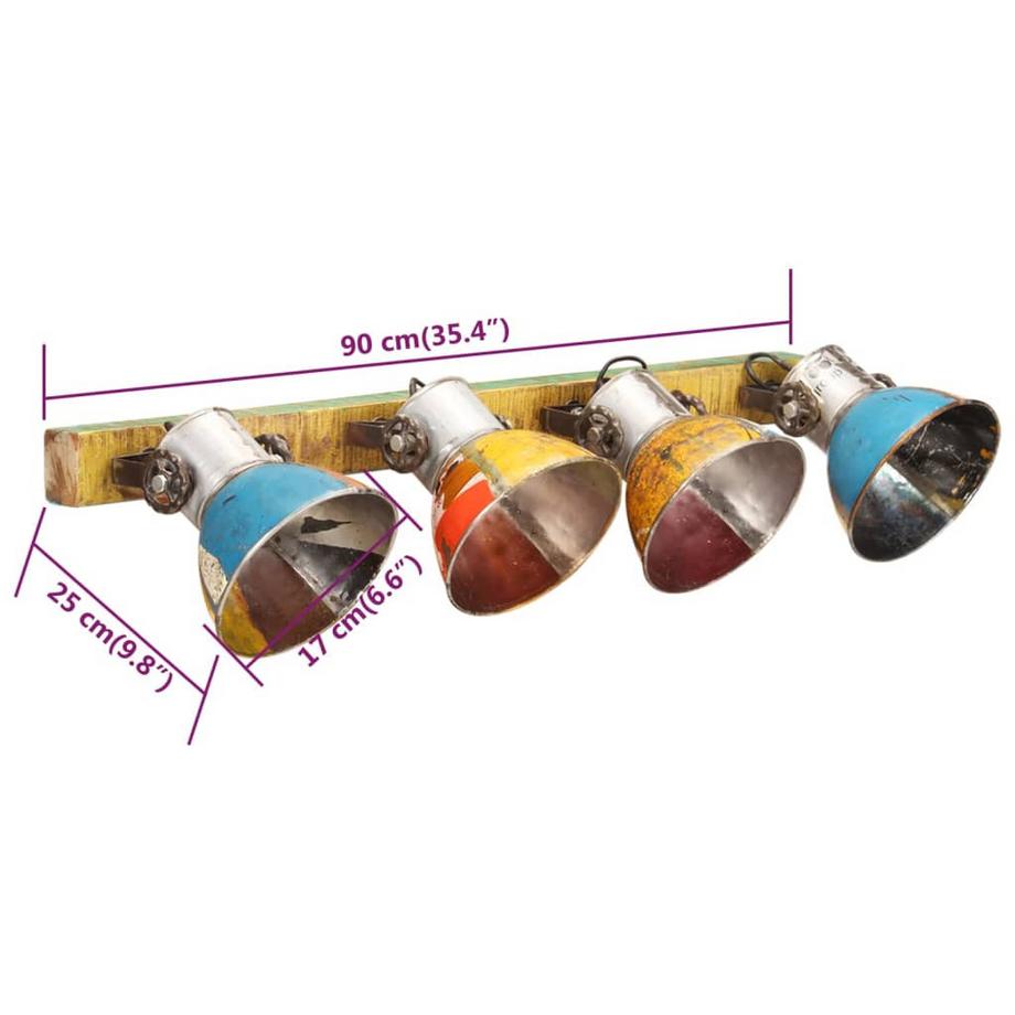 VidaXL Wandlampe eisen  