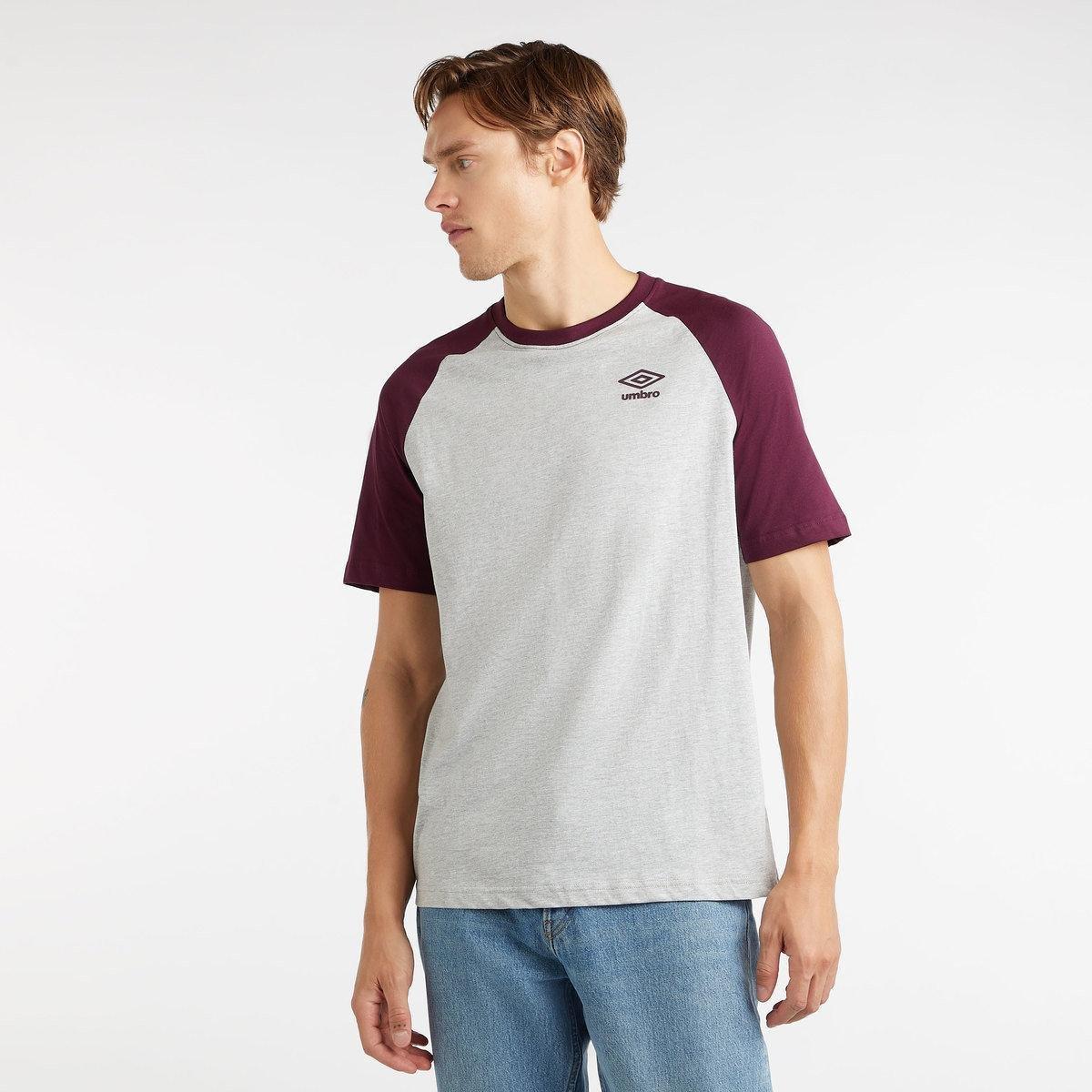 Image of Core Tshirt Kontrastärmel Herren Schiefergrau XXL
