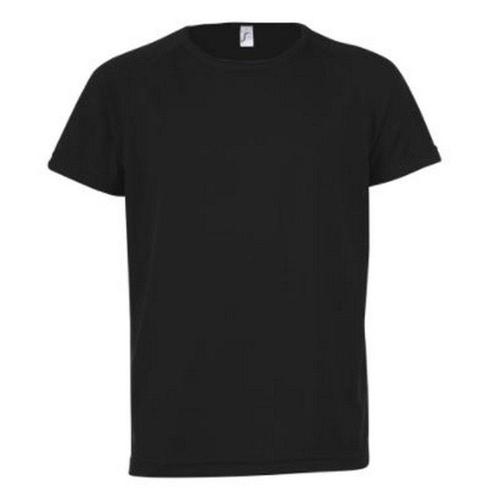 Image of Tshirt Sporty, Kurzarm Mädchen Schwarz 10A