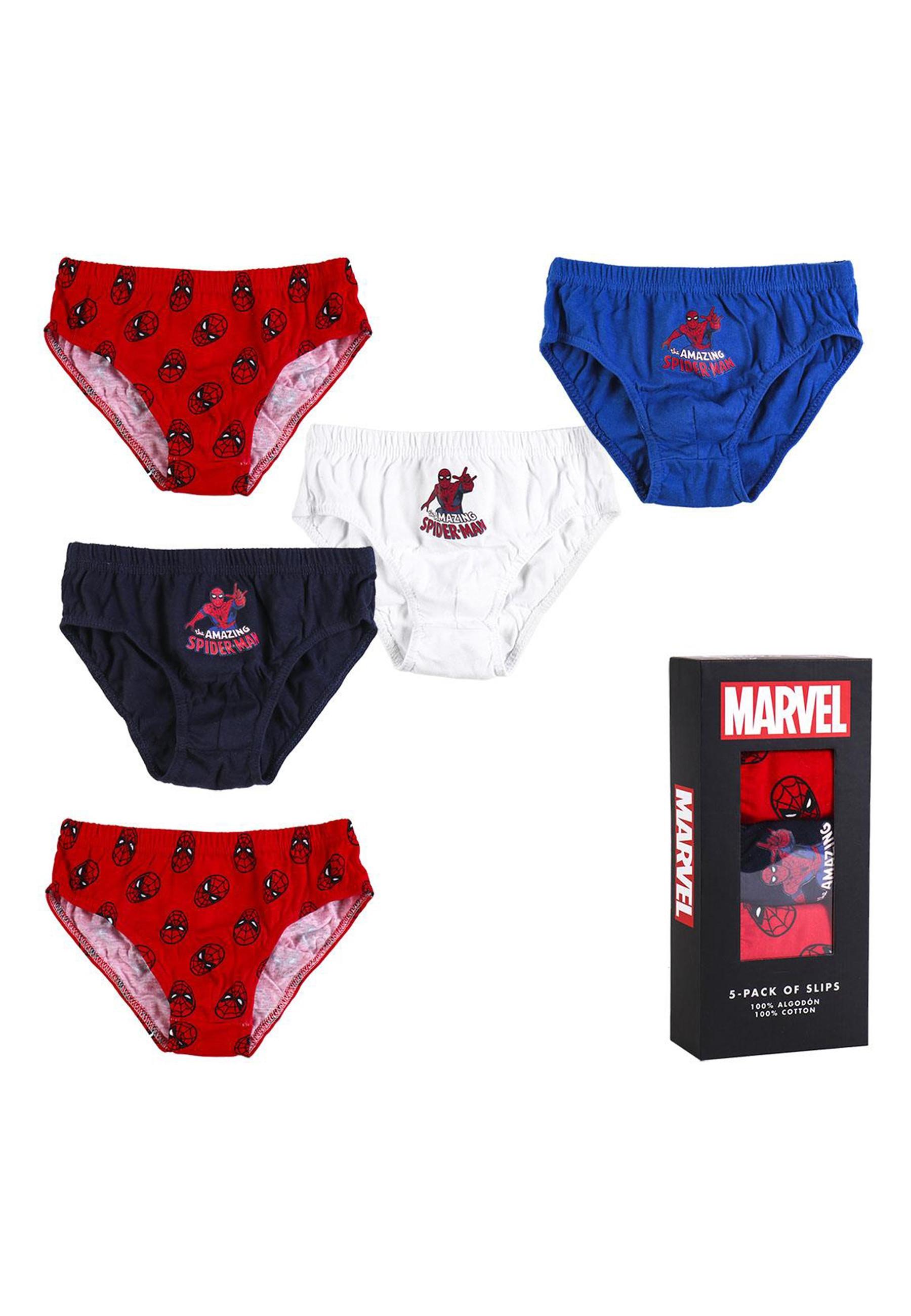 Image of Unterwäsche-set Für Jungen, 5-teilig, Spiderman Unisex Multicolor 122/128